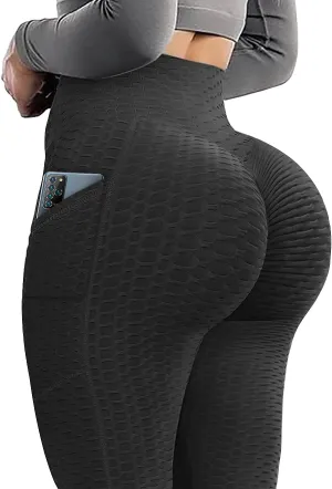 Scrunch Butt Lifting Leggings with Pockets for Women Butt Lift High Waisted Peach Lift TIK Tok Leggings Yoga Pants