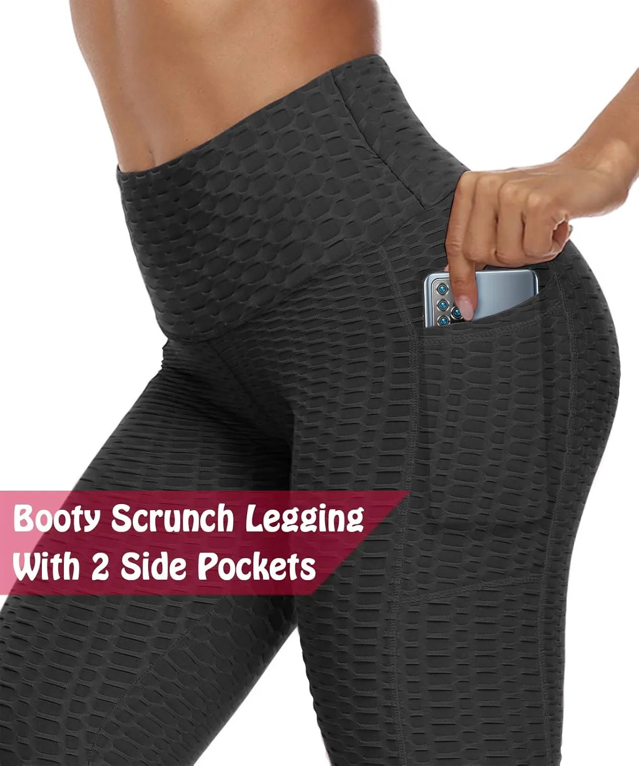 Scrunch Butt Lifting Leggings with Pockets for Women Butt Lift High Waisted Peach Lift TIK Tok Leggings Yoga Pants