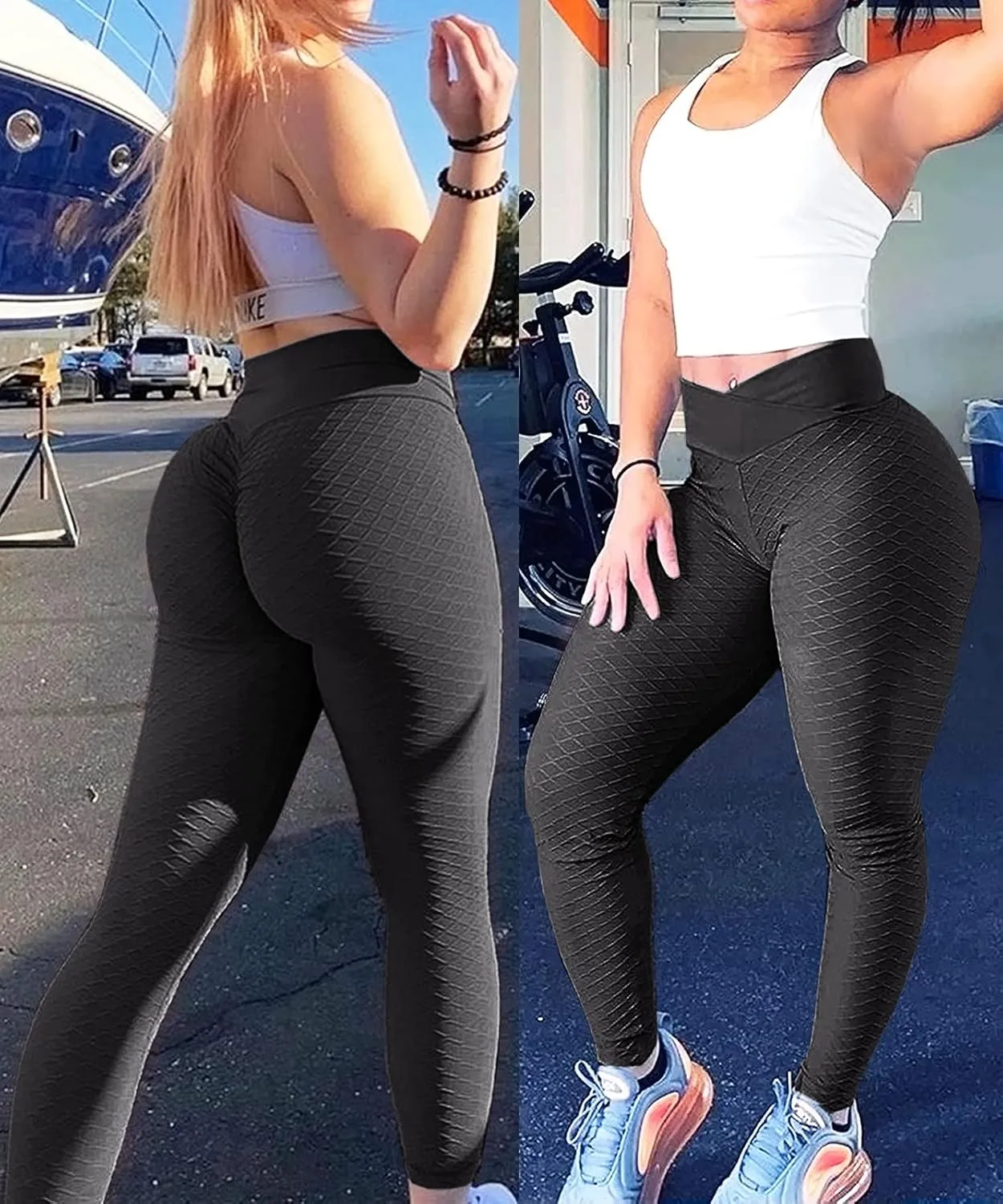 Scrunch Butt Lifting Leggings with Pockets for Women Butt Lift High Waisted Peach Lift TIK Tok Leggings Yoga Pants