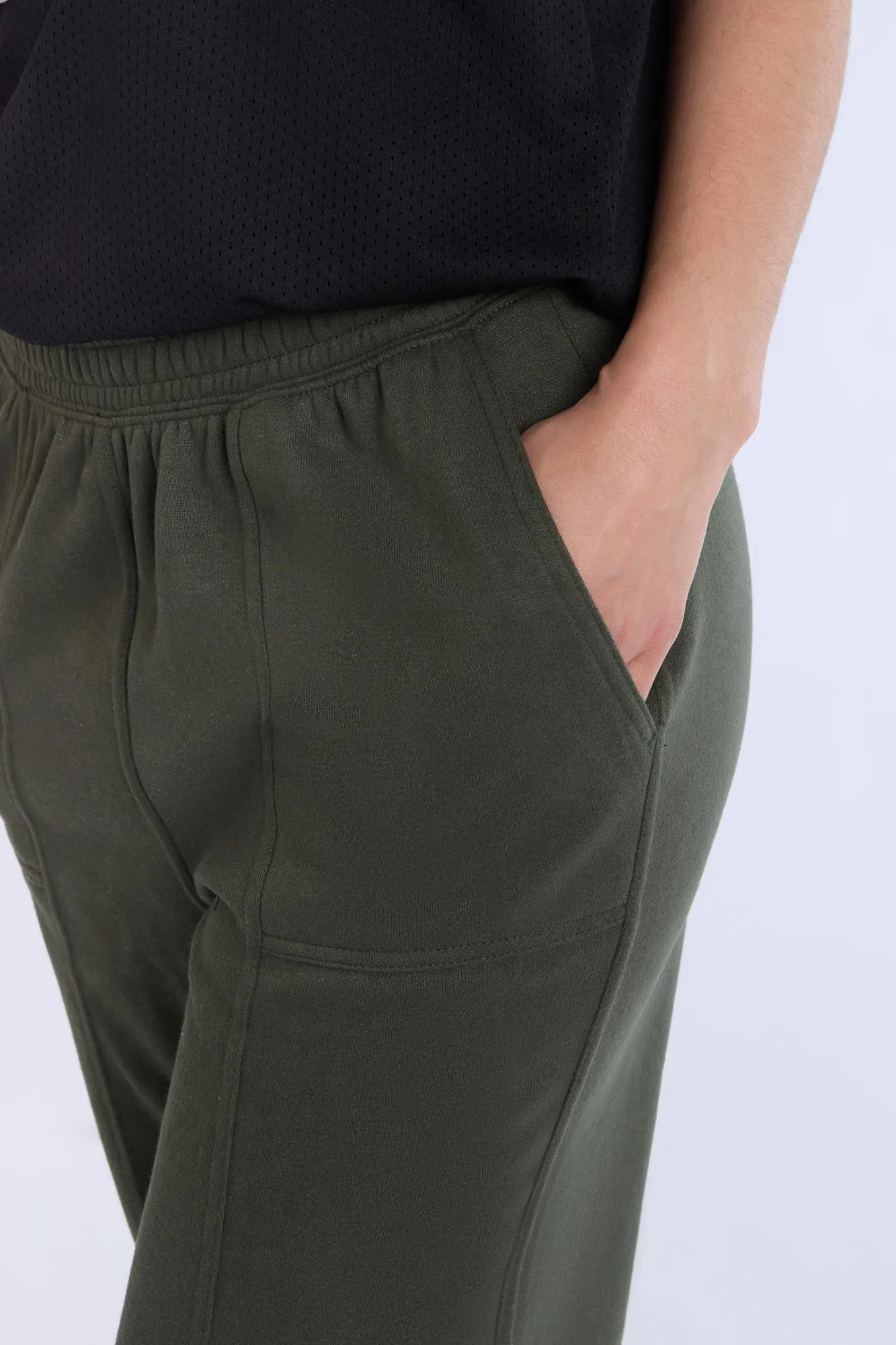 Seam Detail Wide Leg Sweatpants