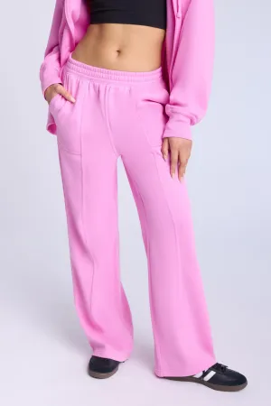 Seam Detail Wide Leg Sweatpants