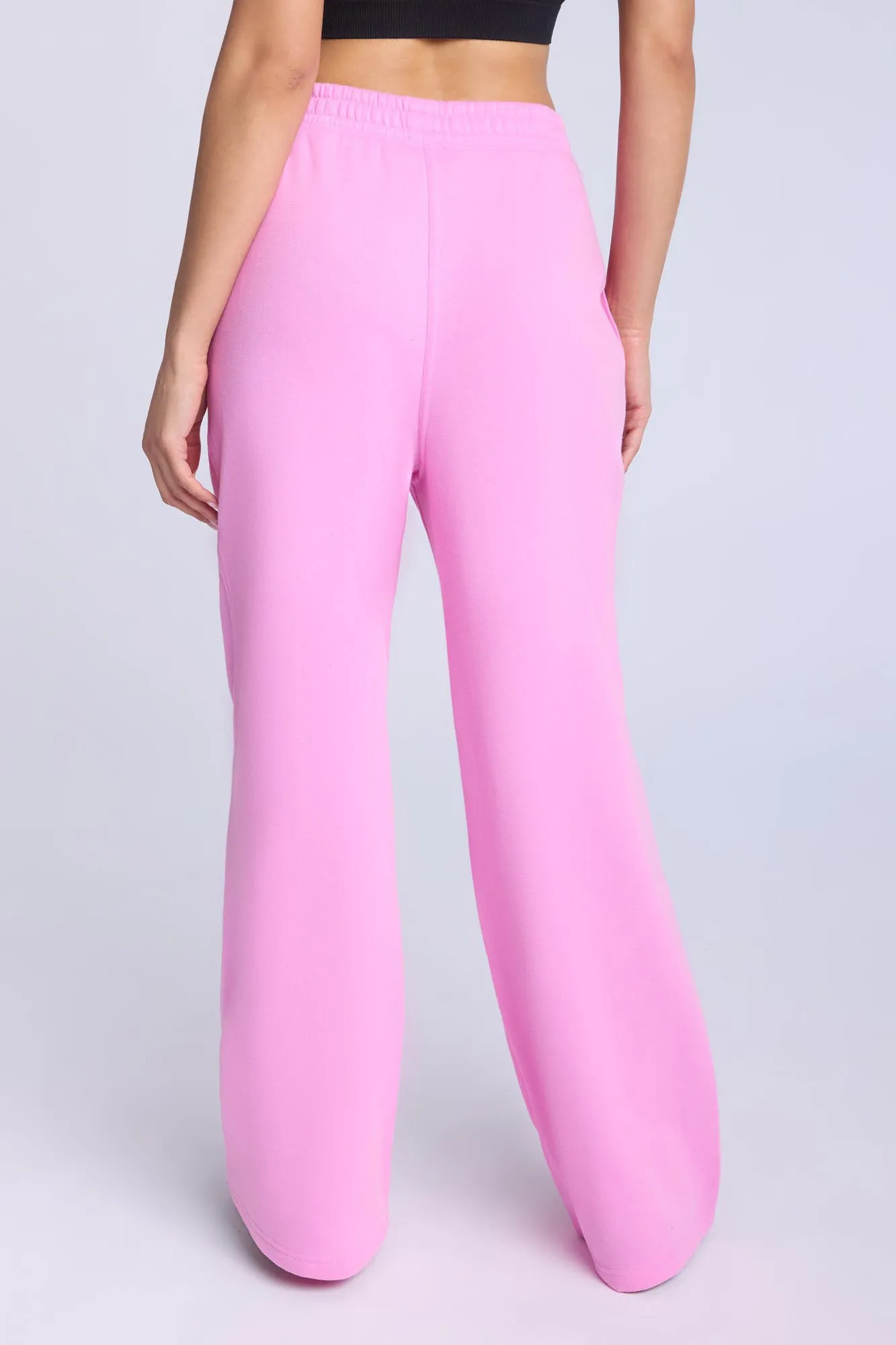 Seam Detail Wide Leg Sweatpants