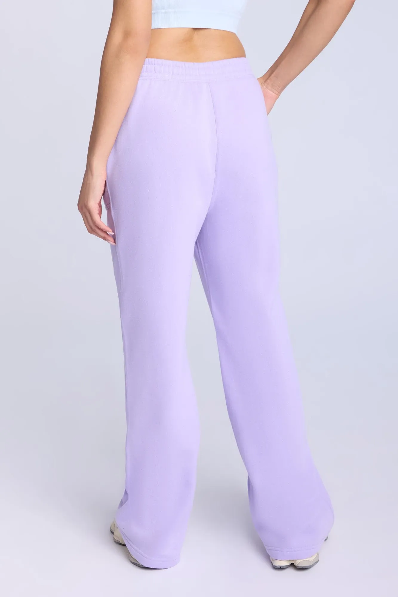 Seam Detail Wide Leg Sweatpants