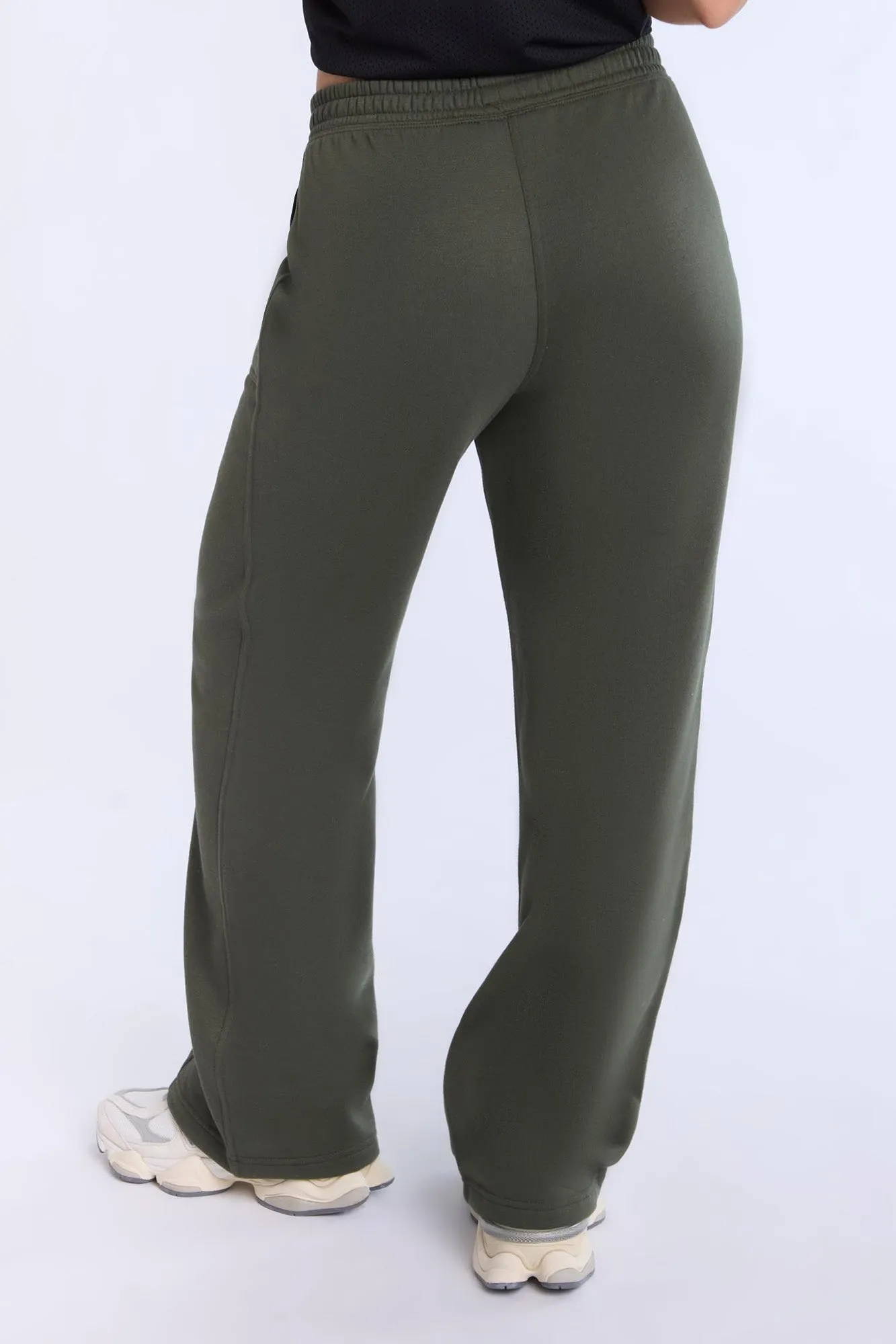 Seam Detail Wide Leg Sweatpants