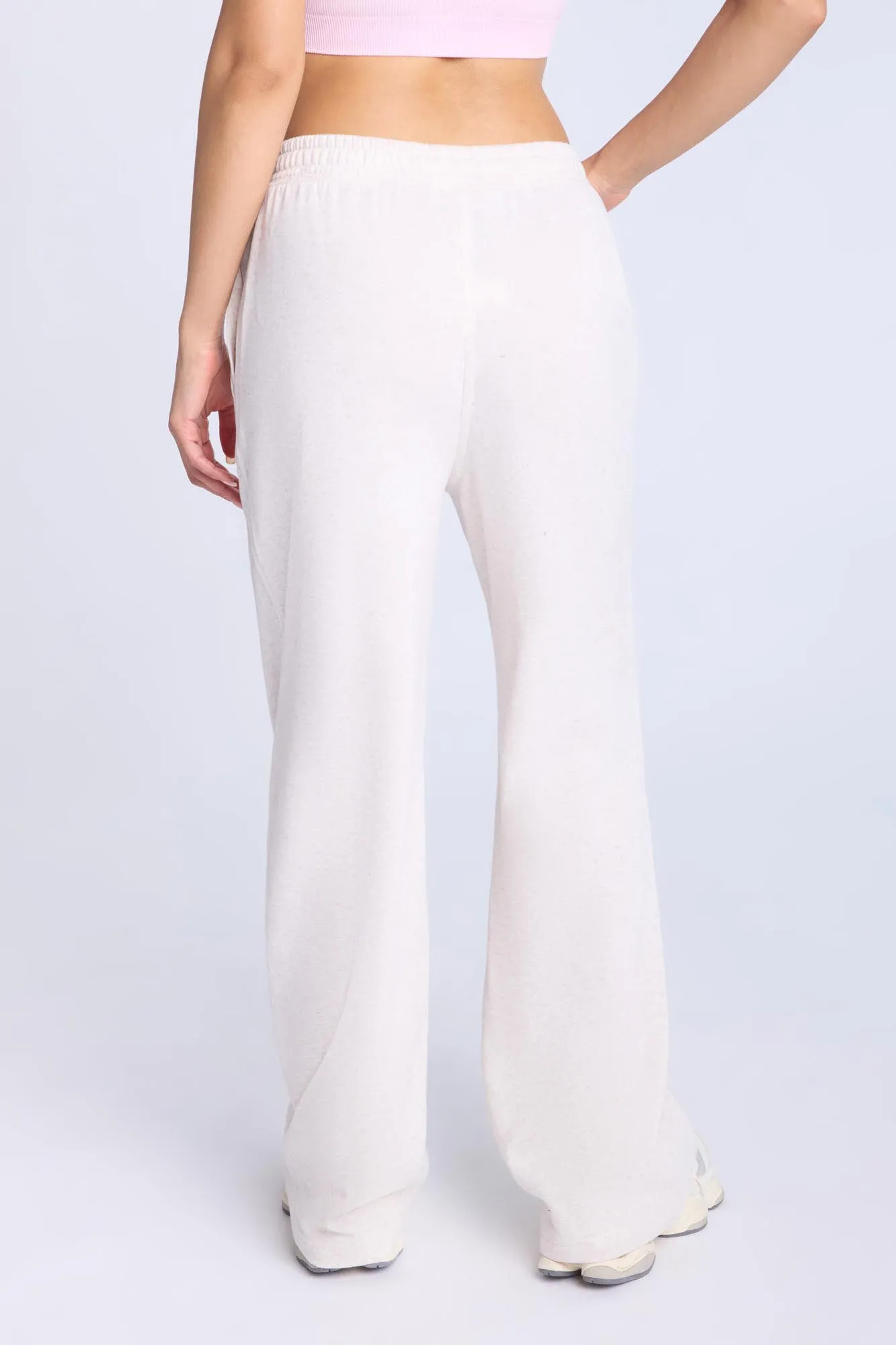 Seam Detail Wide Leg Sweatpants