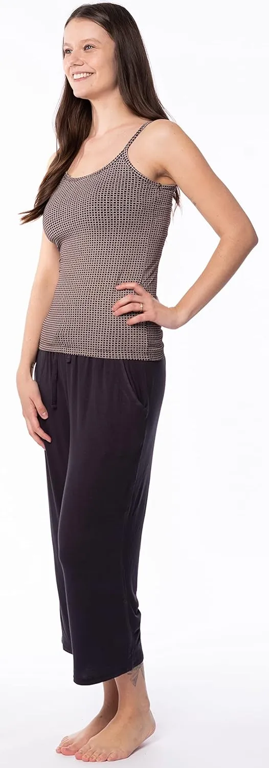 Sexy Basics Women's 10 Pack Spaghetti Strap Cami Tank Tops - Slim Fit Camisole Cotton Stretch Tanks