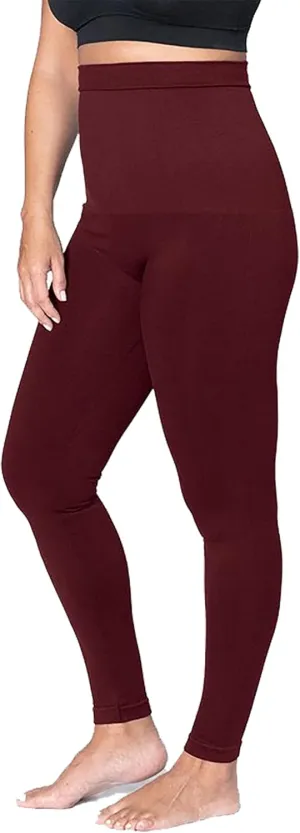 SHAPERMINT Leggings for Women Tummy Control - High Waisted Shapewear Leggings, Womens Plus Size, Thick Non-See-Through