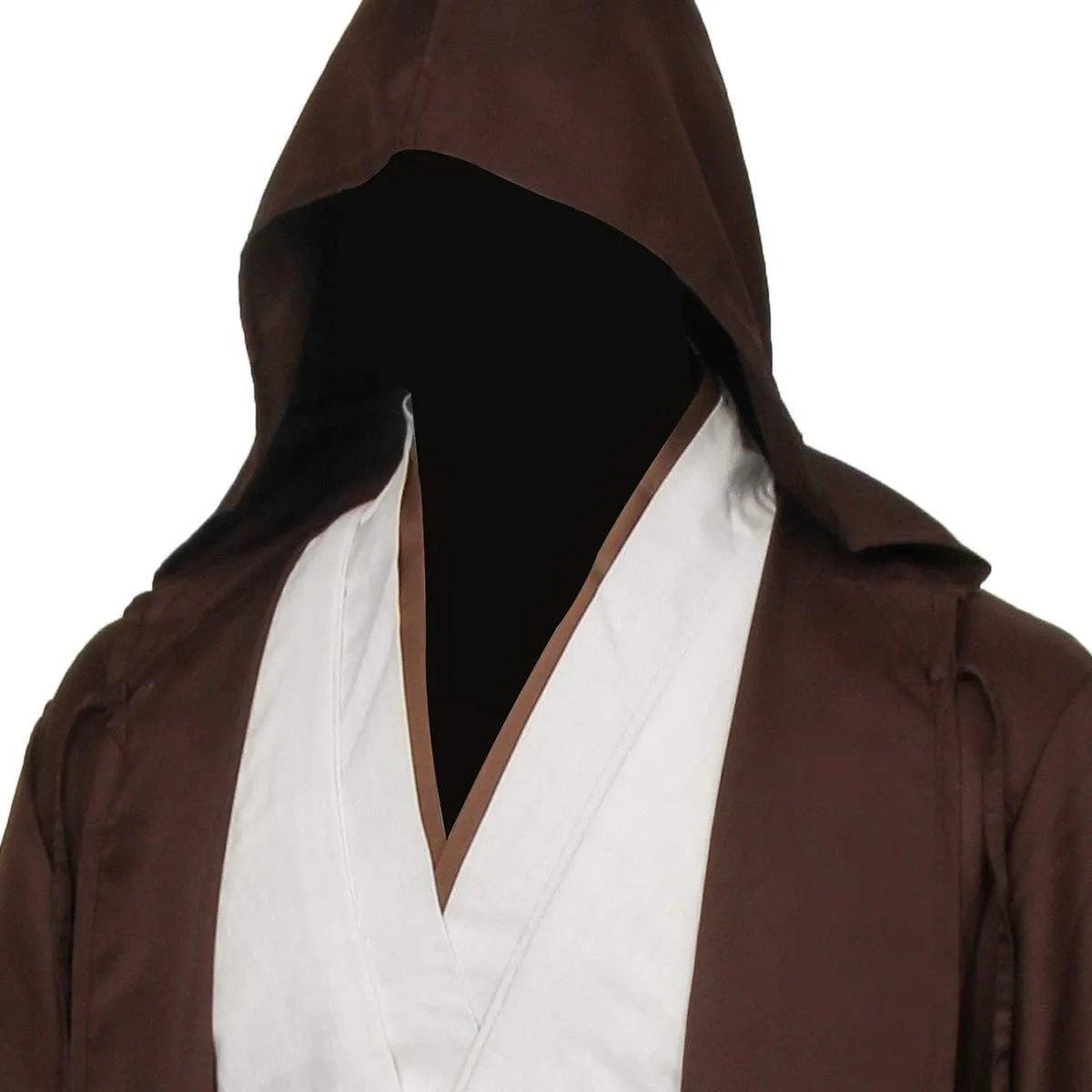 SOLOTIMES Adult Jedi Costume Cloak Outfit Men Knight Tunic Hooded Robe Full Set Suit Halloween Cosplay Cape Pants Uniform
