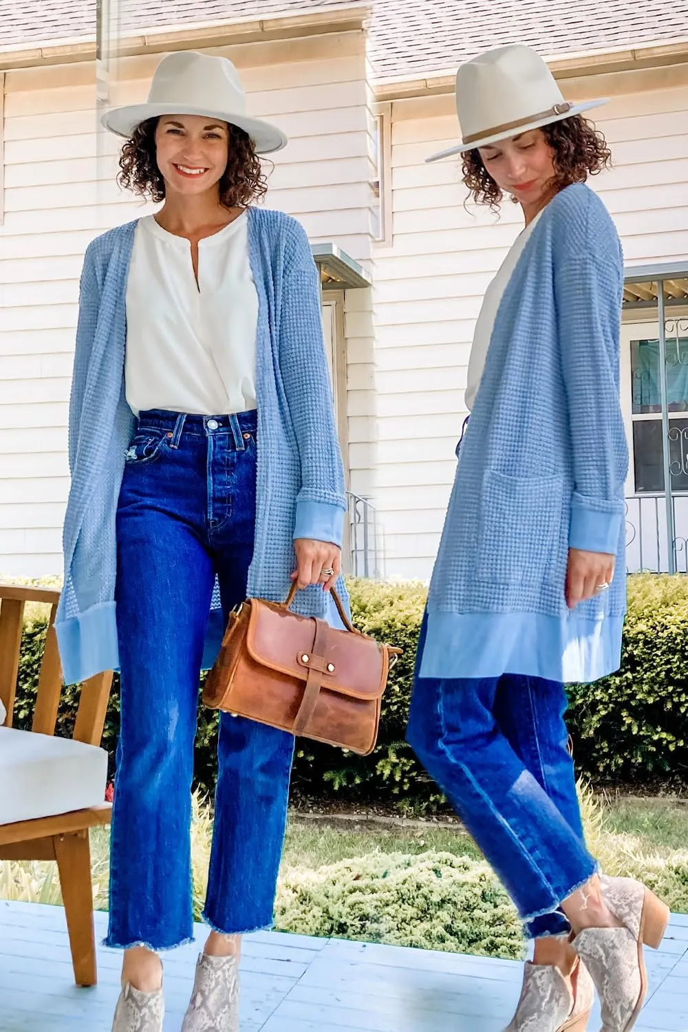 STYLEWORD Women's Fashion Cardigan Sweater Lightweight Open Front Long Casual Beach Kimonos Outfits with Pockets