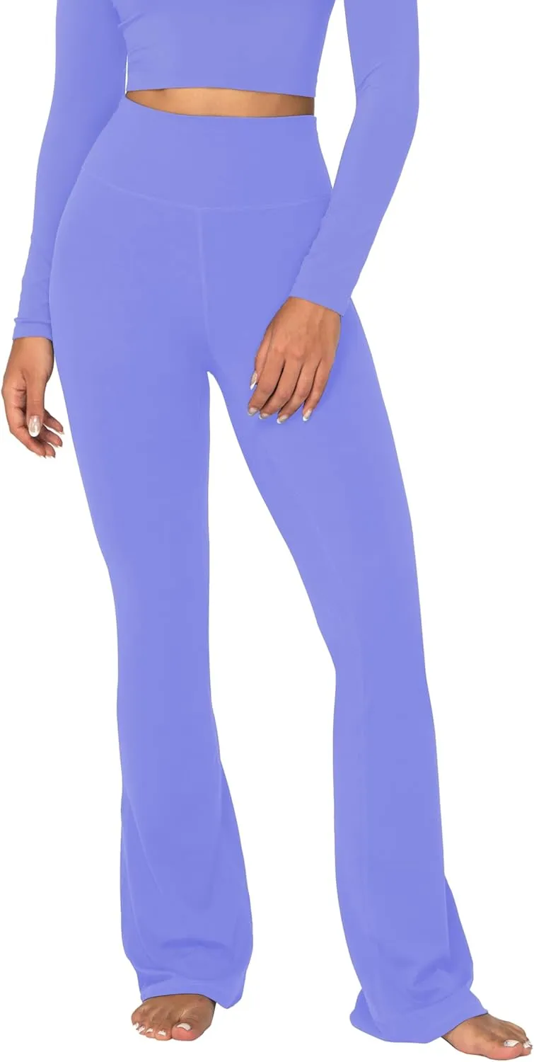 Sunzel Mini Flare Leggings for Women, High Waist Yoga Pants with Tummy Control, Casual Gym Workout Bootcut Leggings