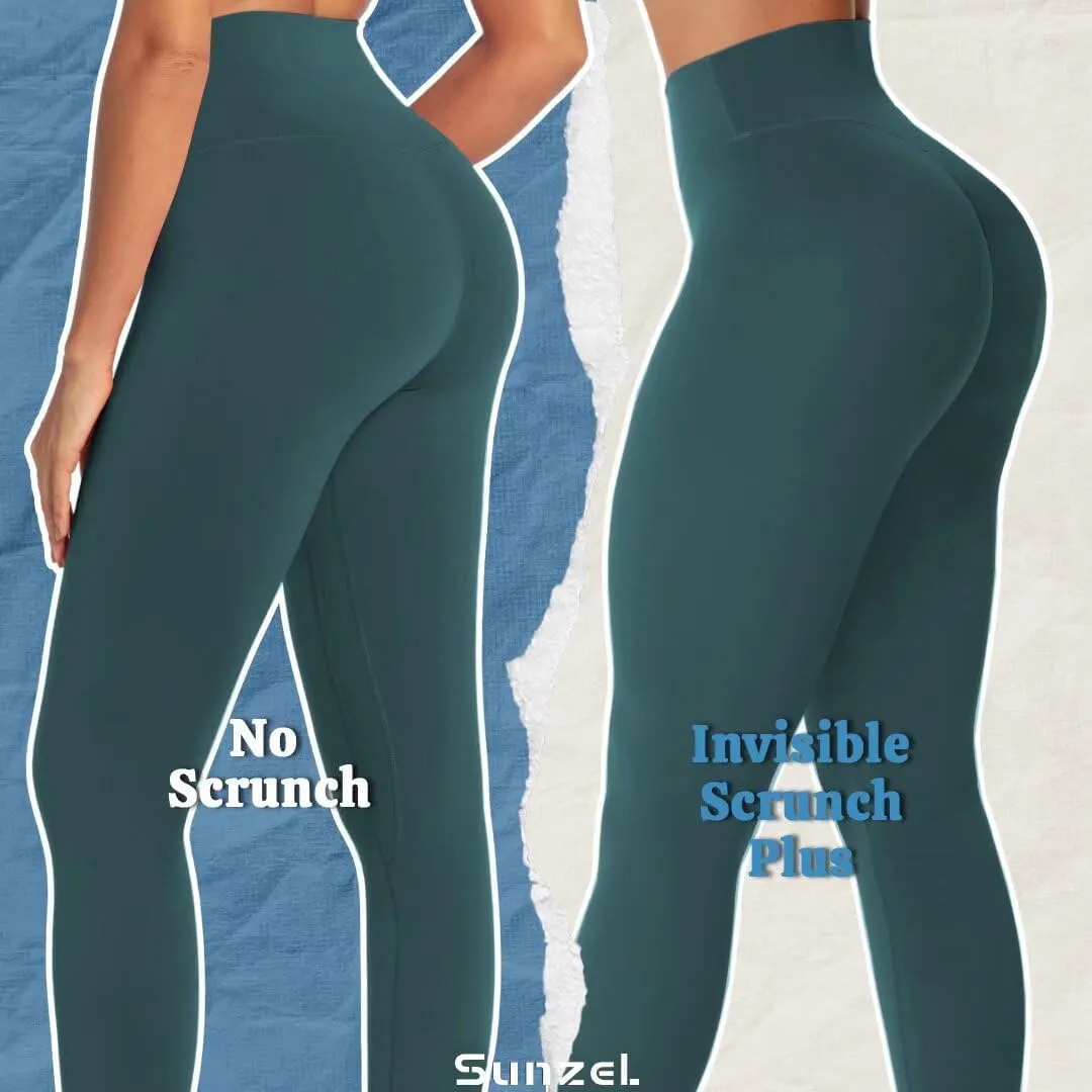 Sunzel Workout Leggings for Women Butt Lifting, Scrunch Butt Tummy Control Gym Leggings, High Waisted Squat Proof Yoga Pants