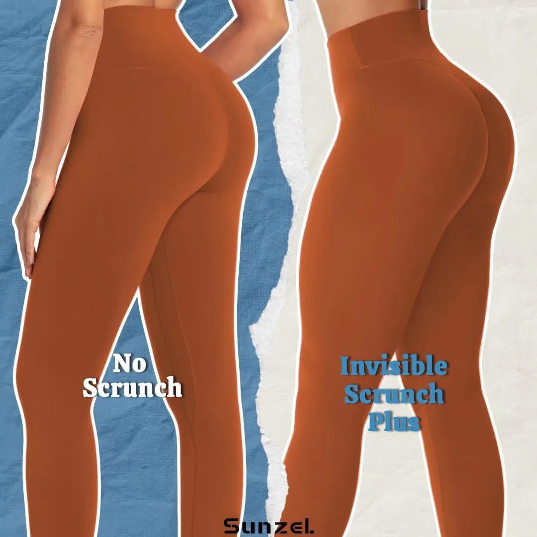 Sunzel Workout Leggings for Women Butt Lifting, Scrunch Butt Tummy Control Gym Leggings, High Waisted Squat Proof Yoga Pants