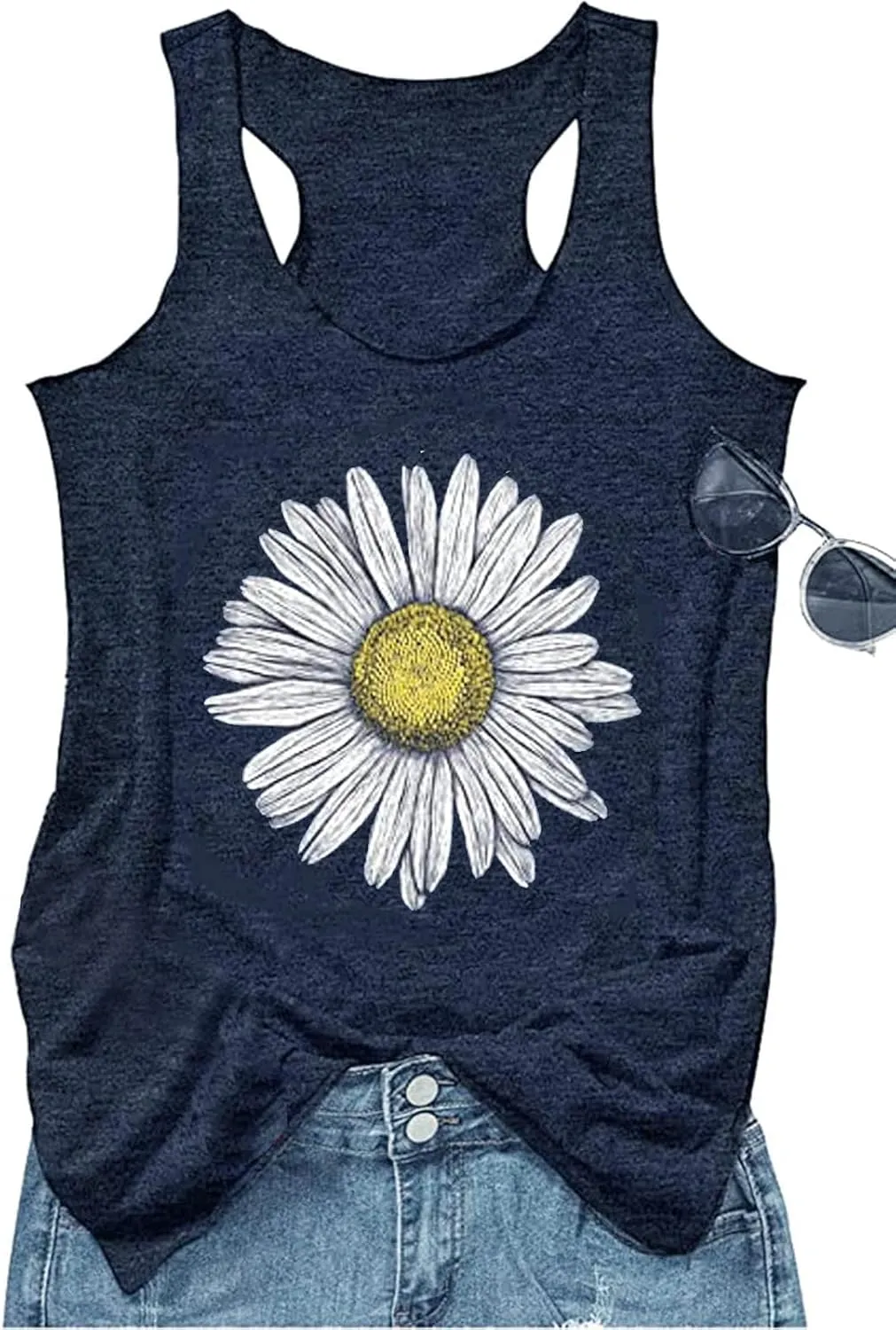 Vintage Mandala Graphic Tank Tops for Women Summer Beach Graphic Loose Tanks Vest USA Flag Vacation Racerback Tank Cami