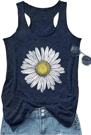 Vintage Mandala Graphic Tank Tops for Women Summer Beach Graphic Loose Tanks Vest USA Flag Vacation Racerback Tank Cami