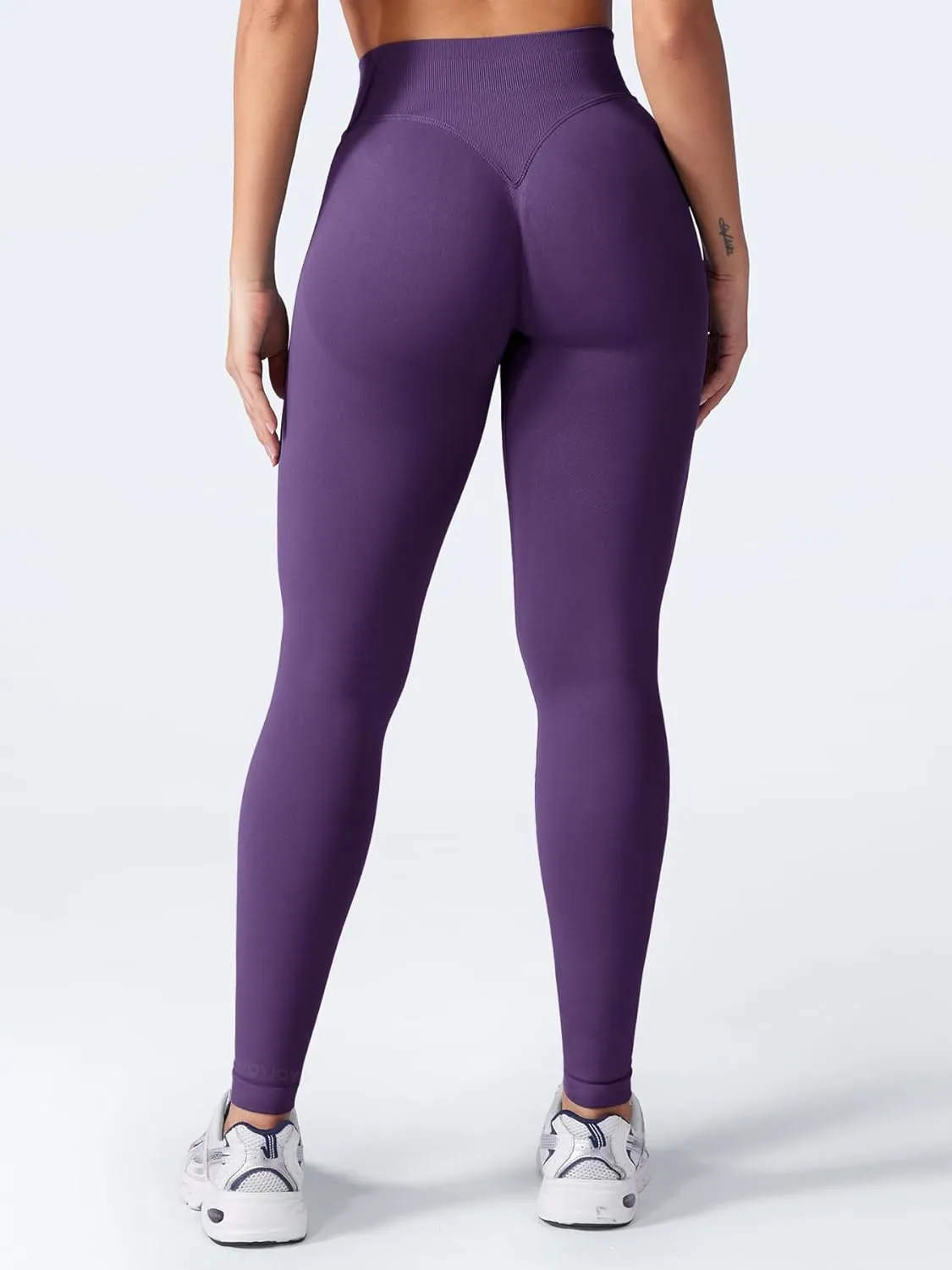 VOYJOY Women Seamless Impact Leggings Scrunch Workout Leggings Medium Waist Tummy Control Butt Lifting Gym Yoga Pants