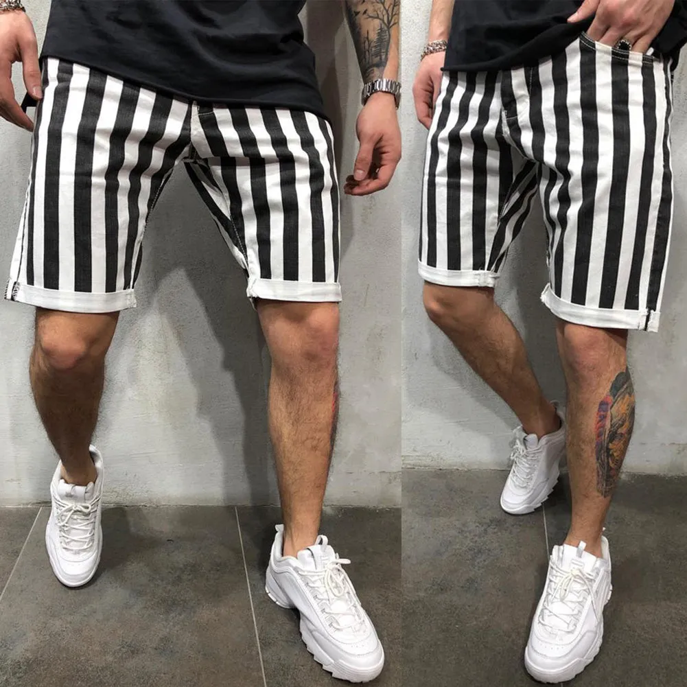 West Louis Striped Jogging Sweat Shorts
