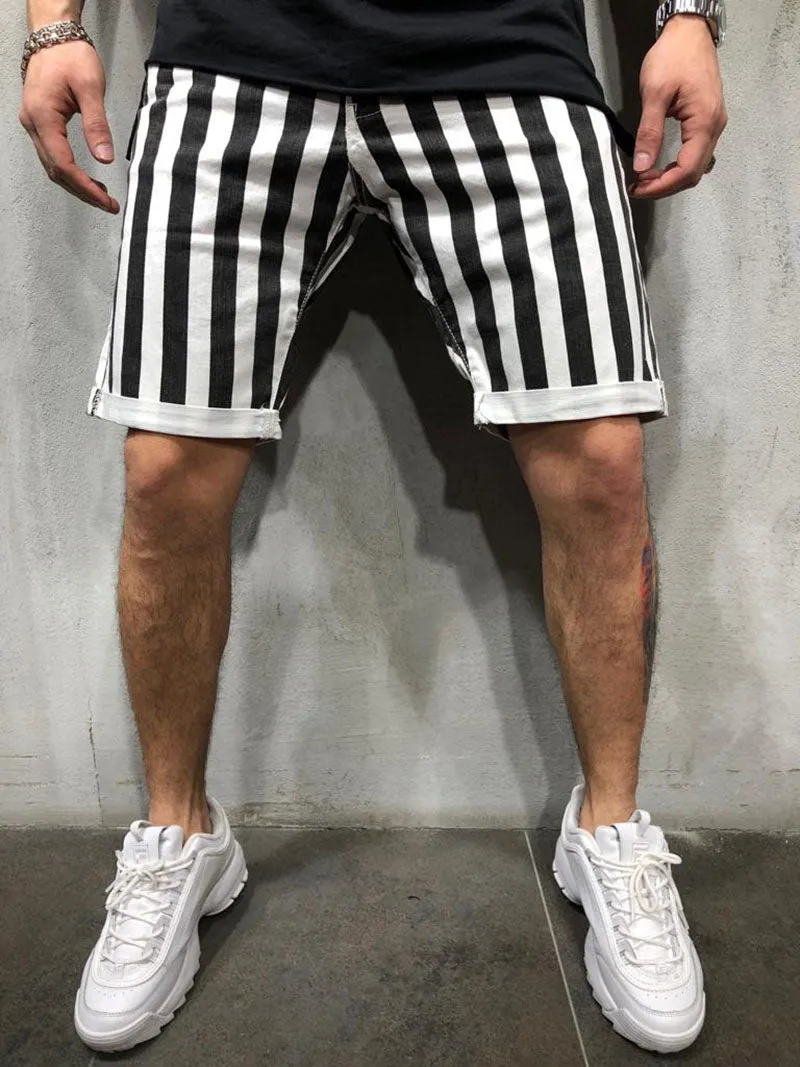 West Louis Striped Jogging Sweat Shorts