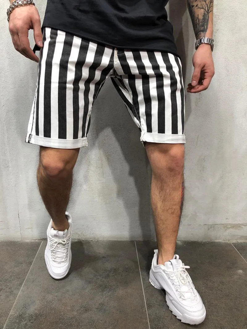 West Louis Striped Jogging Sweat Shorts