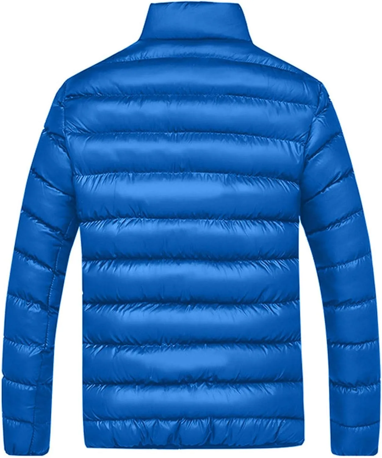 Winter Jackets for Men - Lightweight Puffer Quilted Jacket, Packable Down Coat, Stand Up Collar