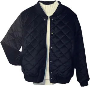 Women Bomber Jacket Spring Autumn Zipper Long Sleeve Coat Cotton-Padded Outwears with Pockets