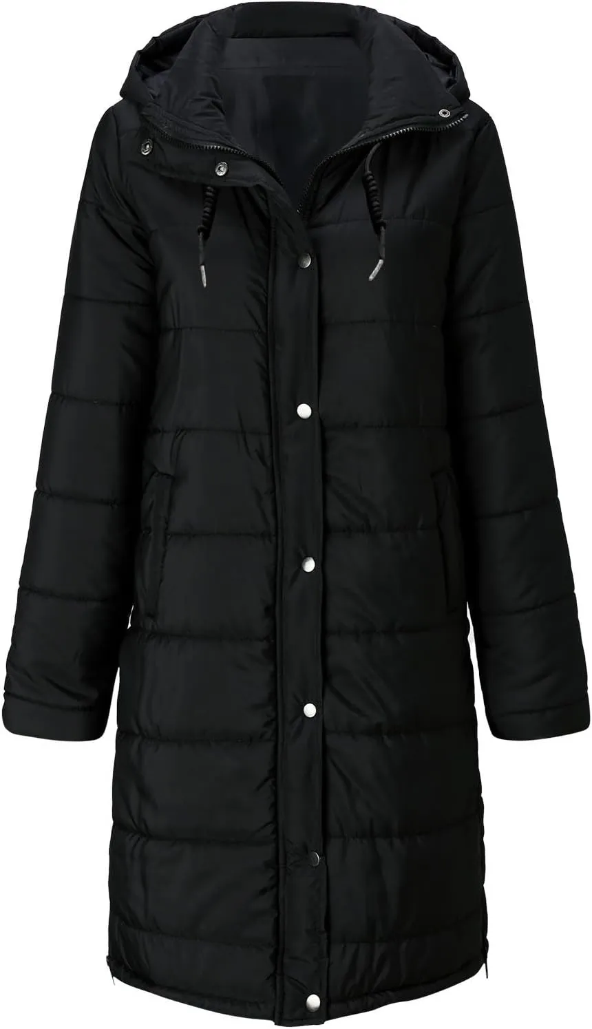 Women Lightweight Puffer Vest Packable Long Winter Coat Zip Up Quilted Jackets Hooded Sleeveless Plus Size Warm Vest