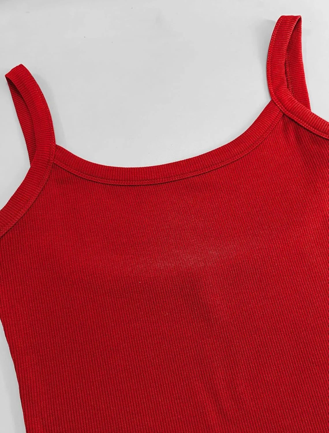 Women Summer Tops Backless Tank Tops Basic Cute 2025 Crew Neck Camisole Spaghetti Strap Going Out Slim Fit Shirts