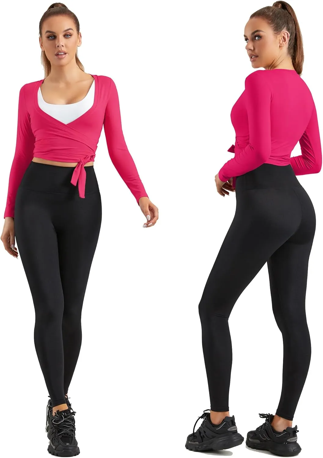 Women Tie Front Shrug Long Sleeve Bolero Cardigan Lightweight Casual Tops