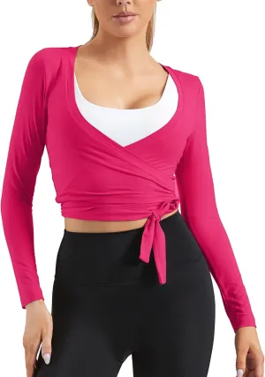 Women Tie Front Shrug Long Sleeve Bolero Cardigan Lightweight Casual Tops