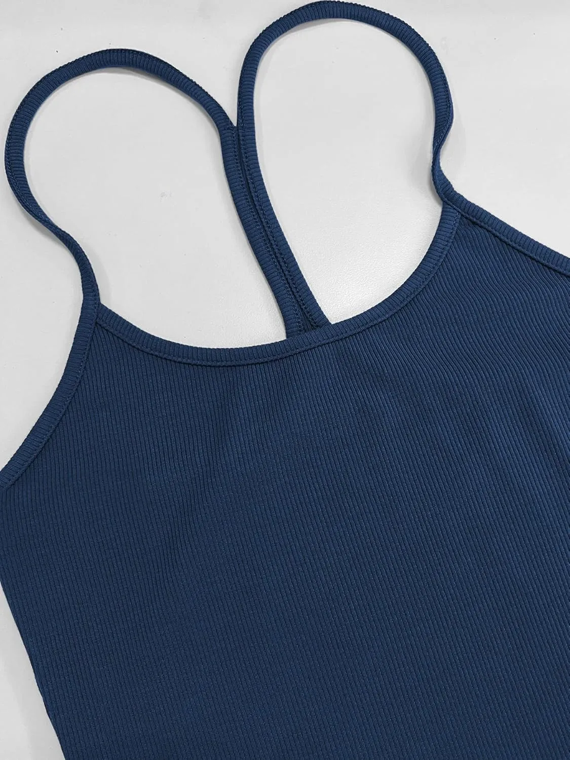 Women Workout Tops Racerback Tank Tops Basic Cute Summer 2025 Camisole Crew Neck Going Out Slim Fit Shirts