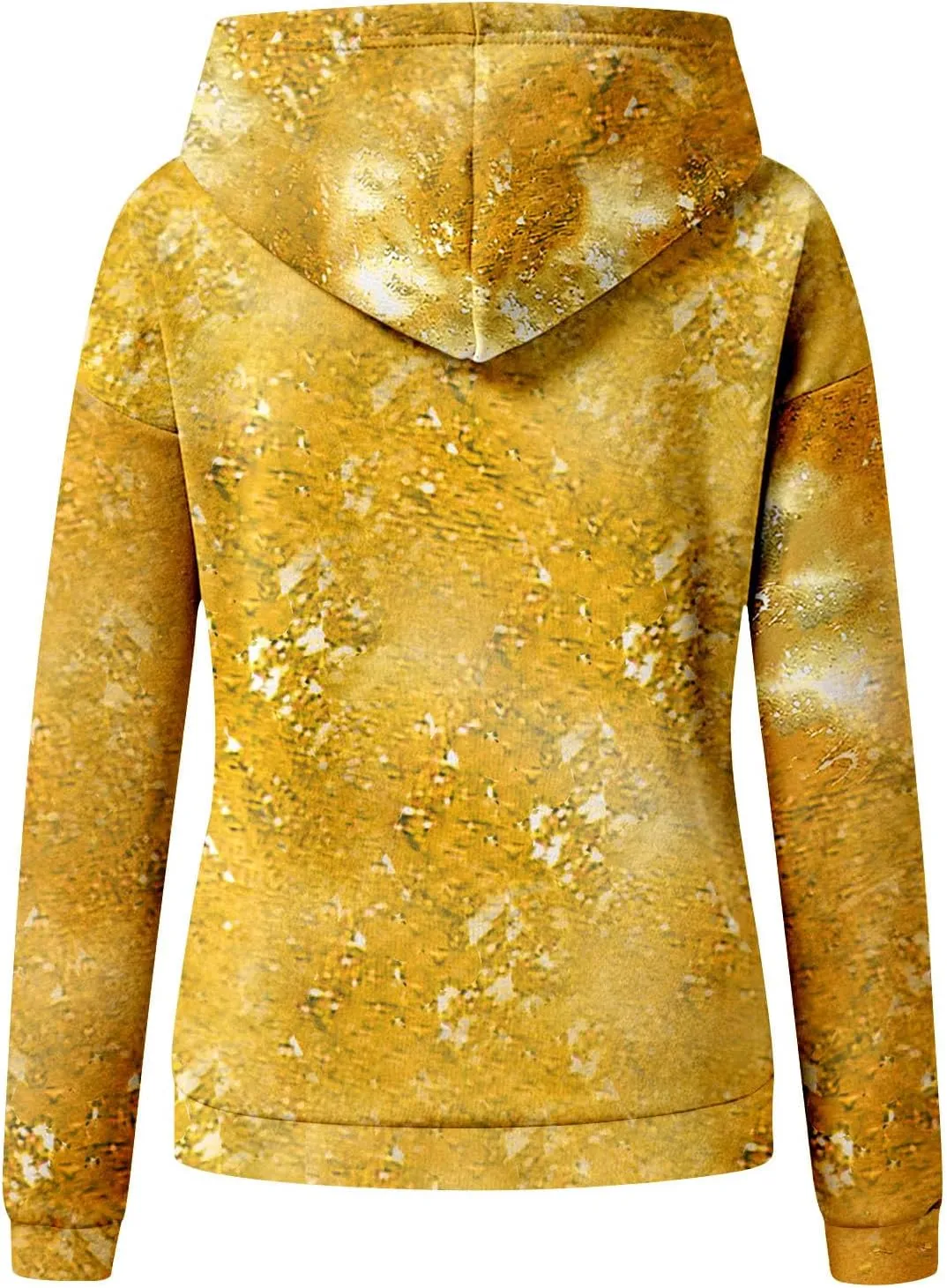 Womens Bleached Blank Print Hoodies Long Sleeve Casual 2024 Fall Oversized Pullover Tops Sweatshirt with Pockets
