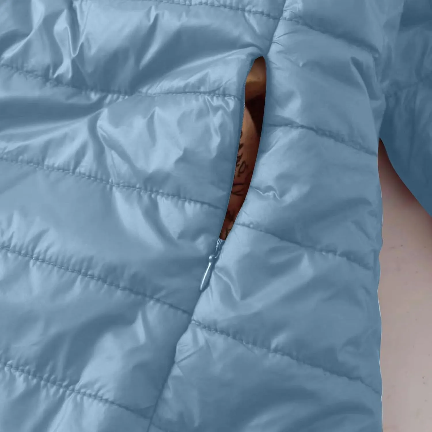 Women's Fleece Lined Cotton Padded Down Jacket Puffer Outerwear Full-Zip Warm Winter Hooded Quilted Coat with Pockets