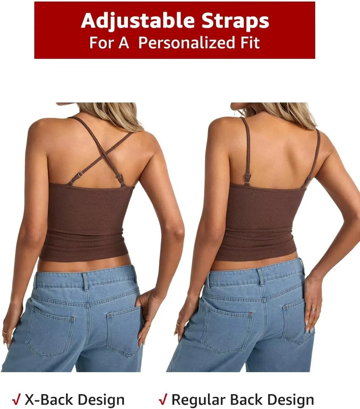 Womens Lace Camisole Tops Square Neck Ribbed Tank Tops Adjustable Spaghetti Straps Sleeveless Summer Shirt 2025