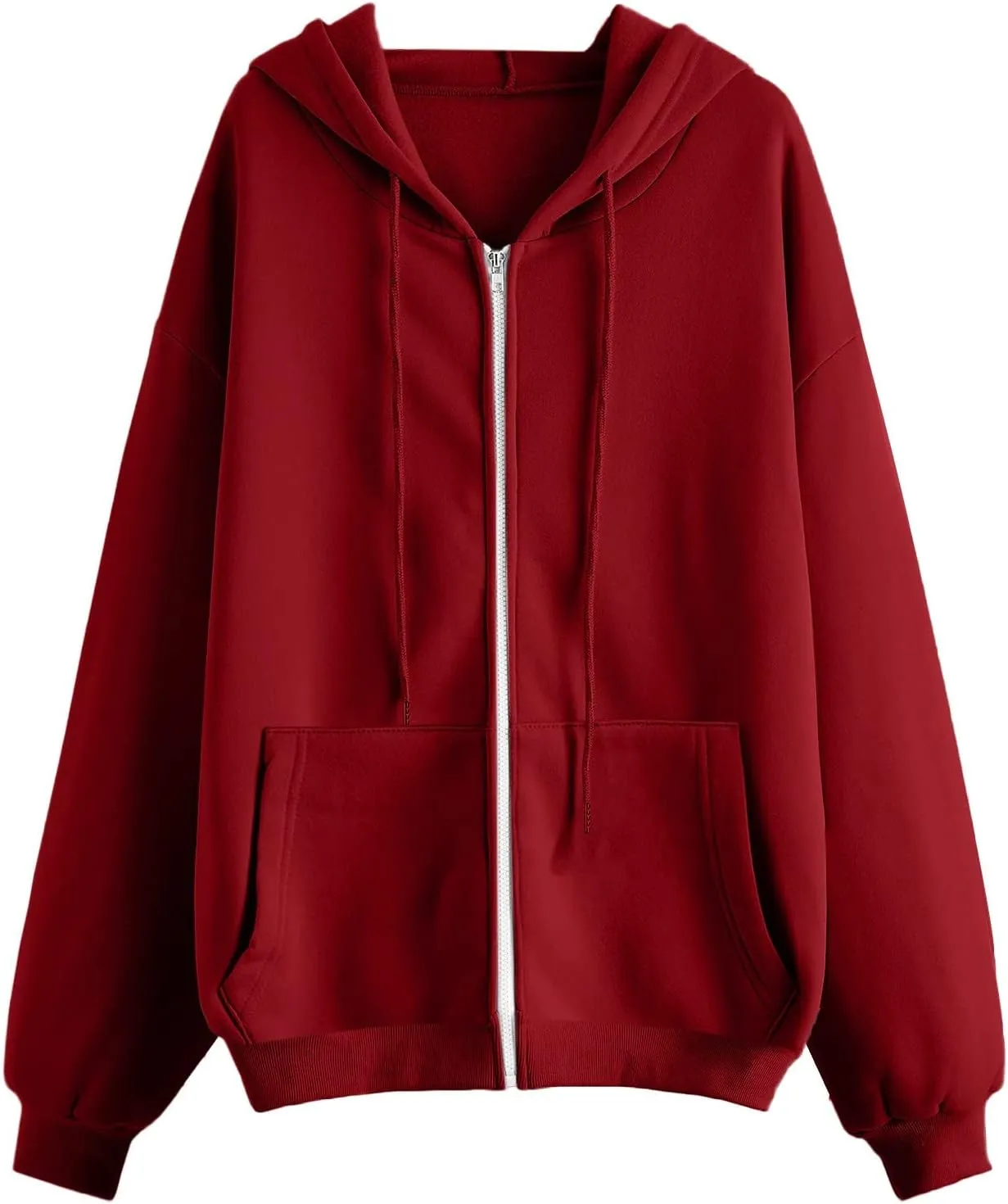 Women's Oversized Full Zip Hoodies Lightweight Casual Y2K Fashion Sweatshirts 2023 Fall Trendy Jackets Streetwear
