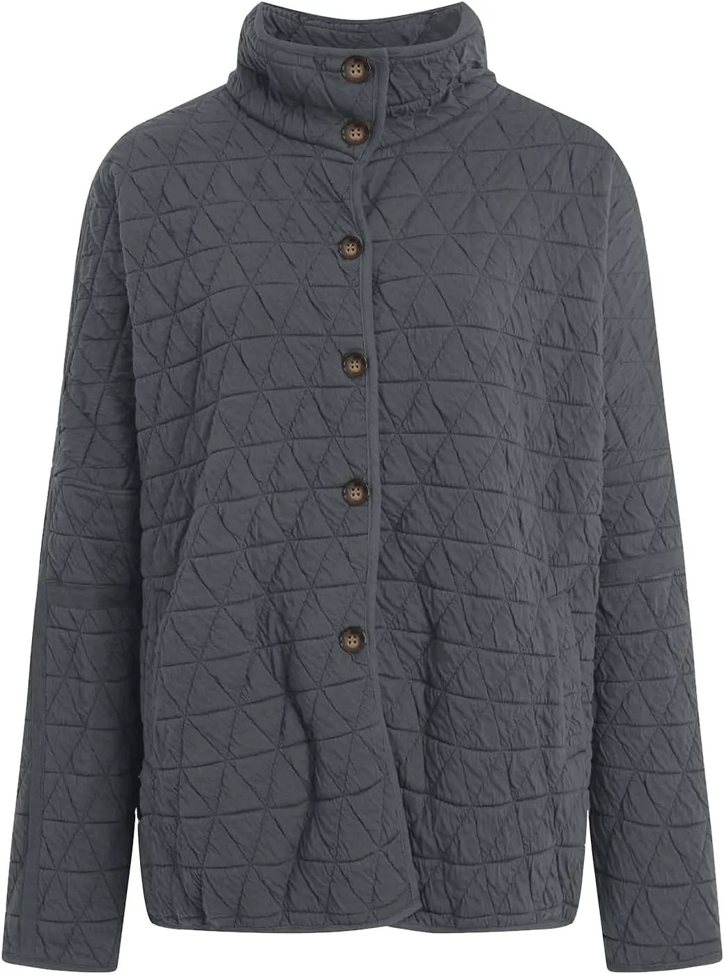 Women's Quilted Lightweight Jackets Long Sleeve Winter Cropped Cotton Padded Coat Jacket Tie Front Puffy Outwear