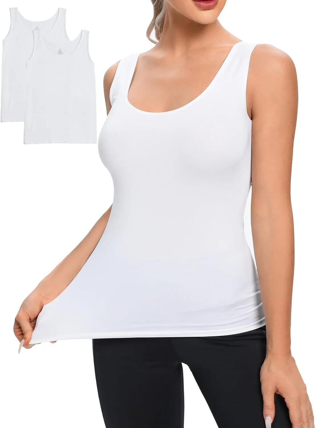 Womens Tank Tops Seamless Black White Gray Nude