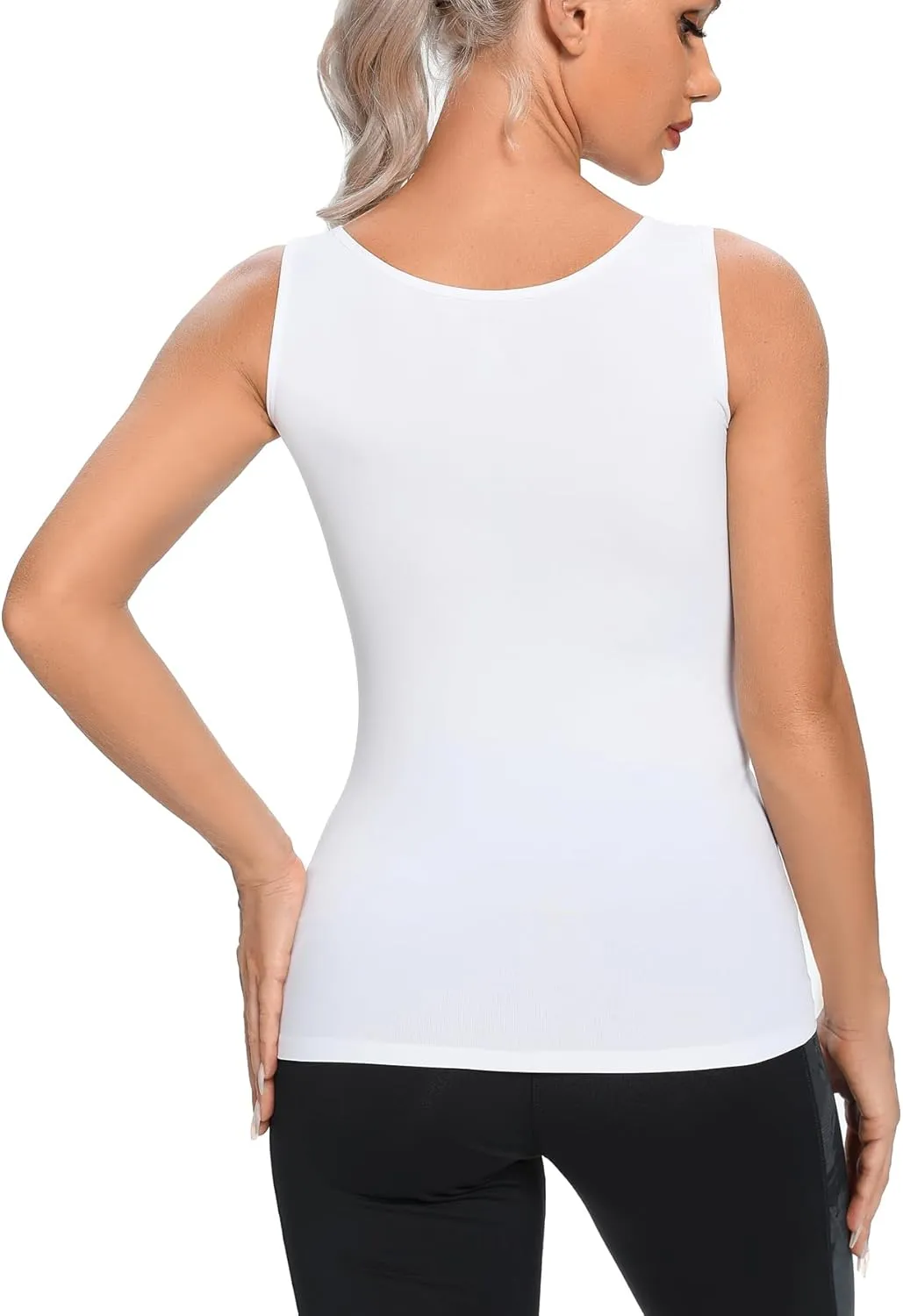 Womens Tank Tops Seamless Black White Gray Nude