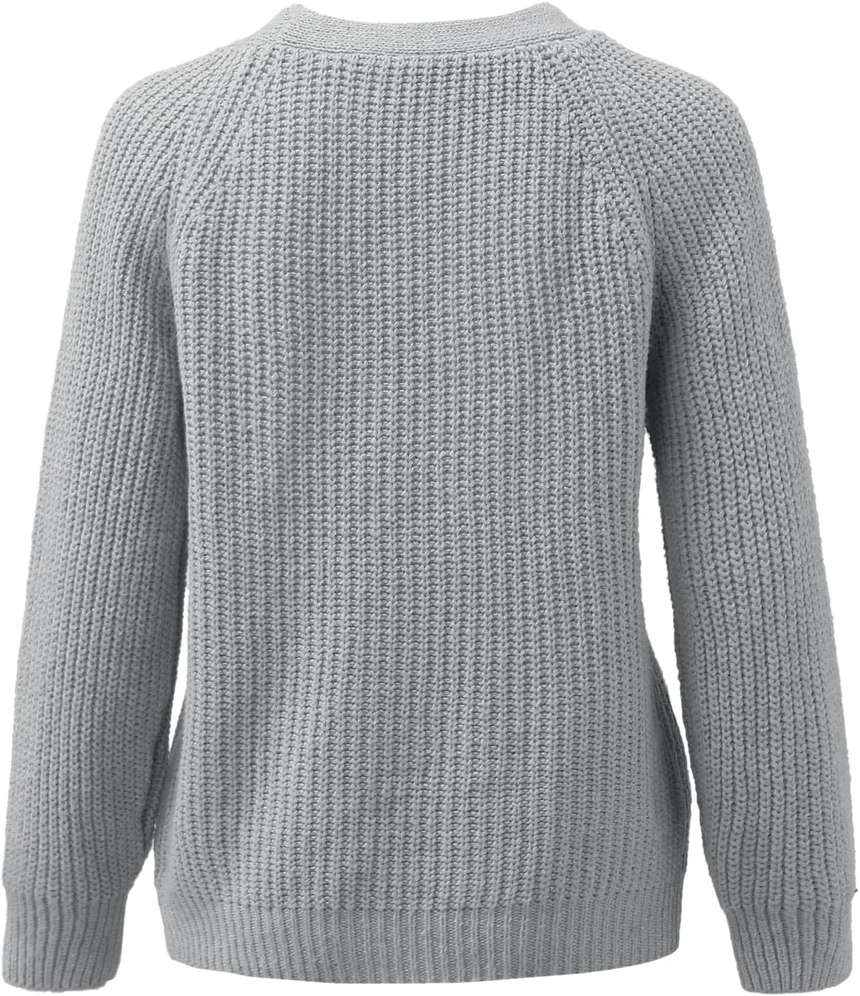 Womens Trendy Sweater Fall Vintage Thick Knitted V Neck Buttoned Long Sleeve Tunics Hollow Out Crochet Party Cardigan