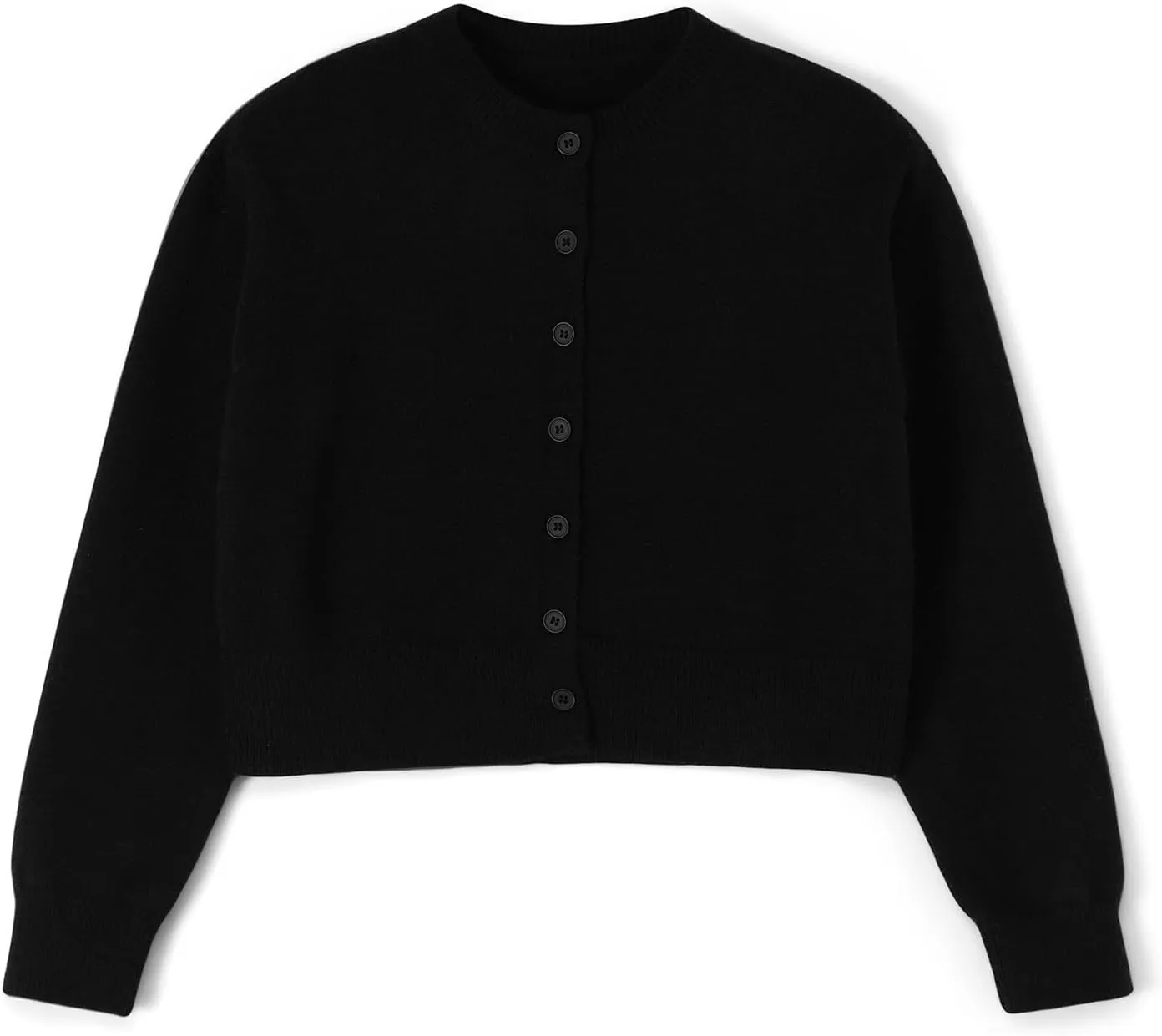 Womens Y2K Cardigan Sweaters Long Sleeve Open Front Button Down Crop Sweater Solid Knit Pullover Fall Outfits Tops