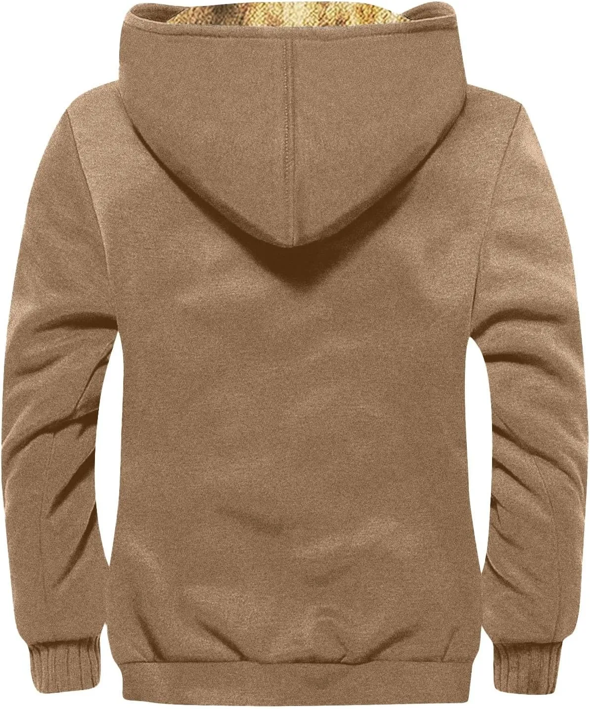 XIAXOGOOL Jackets For Men Hoodie Big And Tall Winter Sherpa Lined Jacket Mens Heavyweight Fleece Warm Trucker Hoodies Coat