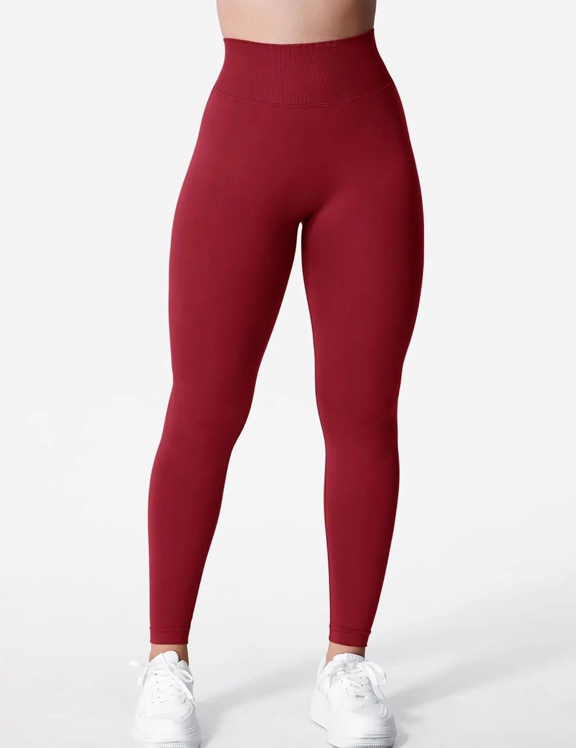 YEOREO Liz Scrunch Workout Leggings for Women High Waisted Butt Lifting V Back Waist Seamless Gym Yoga Leggings