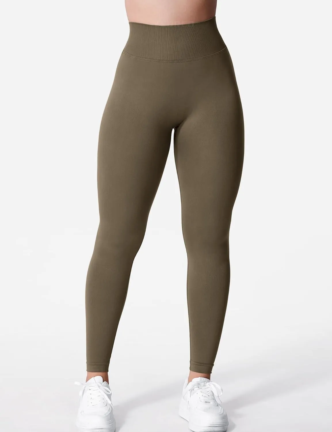 YEOREO Liz Scrunch Workout Leggings for Women High Waisted Butt Lifting V Back Waist Seamless Gym Yoga Leggings