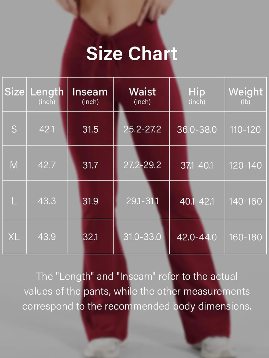 YEOREO Women Workout Scrunch Flare Leggings Drawstring No Front Seam Ericane Butt Lifting 31.5" Gym Yoga Leggings