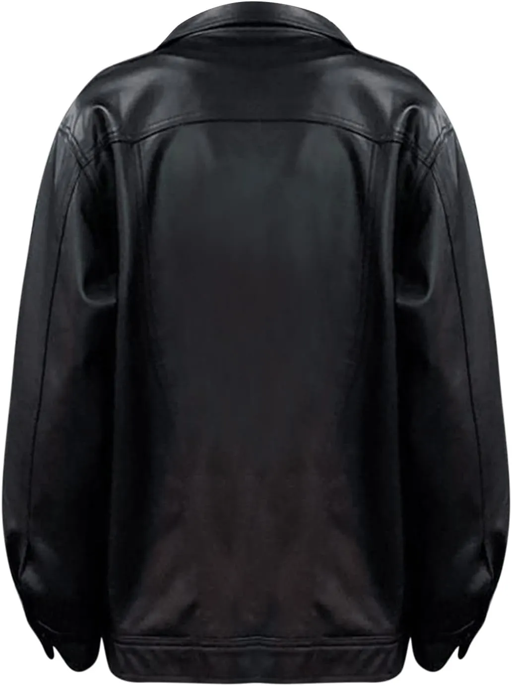 Ymosrh Mens Jacket Autumn and Winter Leather Jacket Men's Trend Loose Jacket Coats Jackets