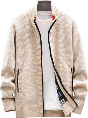 Ymosrh Winter Coats for Men Autumn and Men's Fashion Loose Cardigan Warm Lapel Hooded Jacket Sweater Mens Coats