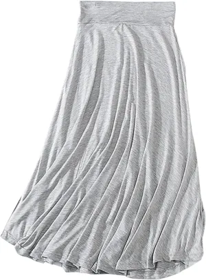 YOLAI Women's Spring Summer Loose Relaxed Soft High Waist Long Ankle Skirt Maxi Skirt Loungewear