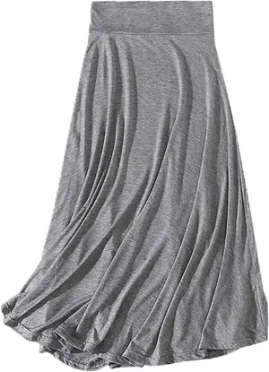 YOLAI Women's Spring Summer Loose Relaxed Soft High Waist Long Ankle Skirt Maxi Skirt Loungewear