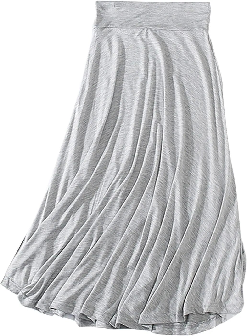 YOLAI Women's Spring Summer Loose Relaxed Soft High Waist Long Ankle Skirt Maxi Skirt Loungewear