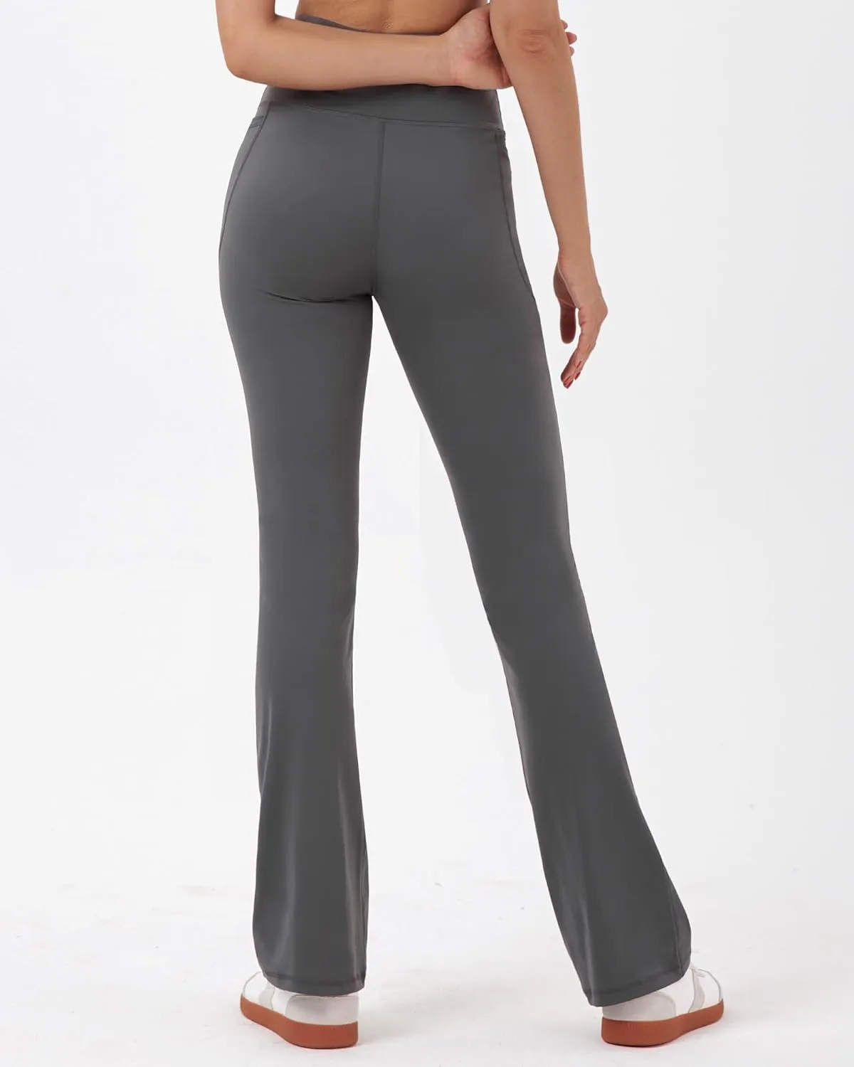 Zylioo 36 34 Inseam Tall Flare Leggings,Long Leggings for Tall Women with Pockets,Tall Flare Yoga Pants